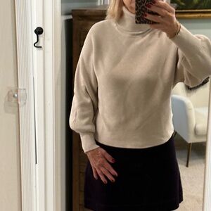 Elegant Cream Turtleneck Sweater